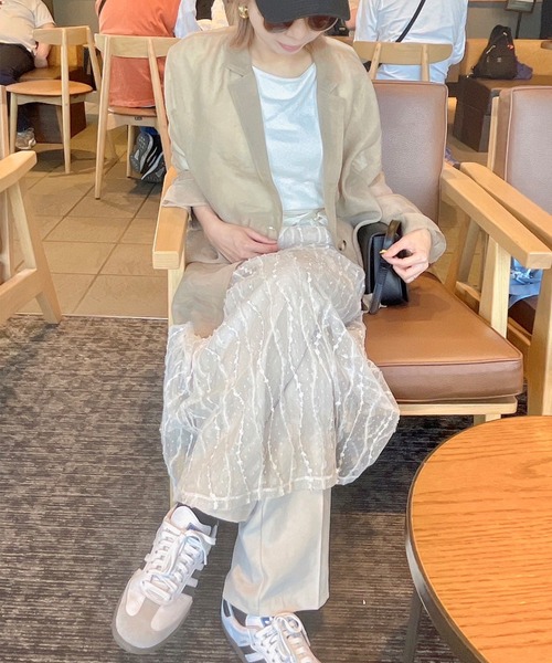 Kotoe(コトエ)の「シースルー ロングレーススカート シアースカート(スカート・レディース・ブラック/ホワイト・FREE)」の17枚目の写真