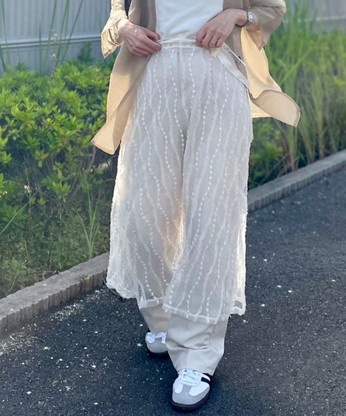 Kotoe(コトエ)の「シースルー ロングレーススカート シアースカート(スカート・レディース・ブラック/ホワイト・FREE)」の20枚目の写真