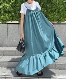 Futier land | 裾フレアギャザーキャミワンピース(ワンピース)