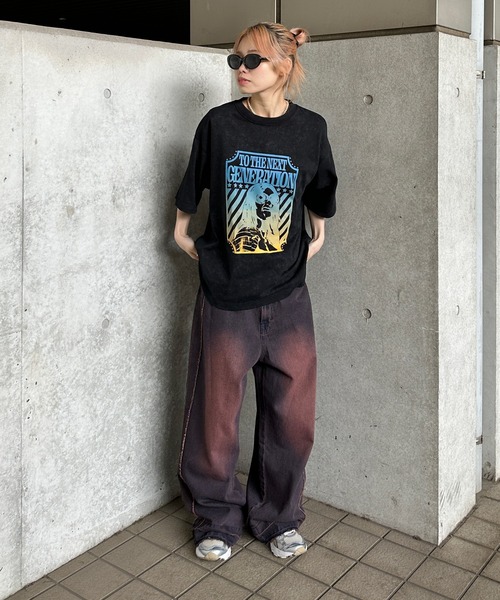 sedacle（セダクル）の「サイドフリンジオーバーダイデニム（デニムパンツ・メンズ・グレー/ブルー/ブラック/パープル/インディゴブルー/ダークインディゴブルー・SMALL/MEDIUM/LARGE）」の9枚目の写真