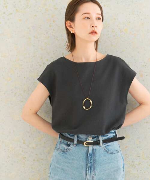 URBAN RESEARCH ROSSO WOMEN（アーバンリサーチ　ロッソ）の「ドライタッチフレンチプルオーバー（Tシャツ/カットソー・レディース・カーキ/オフホワイト/チャコールグレー・FREE）」の3枚目の写真