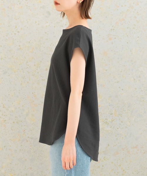 URBAN RESEARCH ROSSO WOMEN（アーバンリサーチ　ロッソ）の「ドライタッチフレンチプルオーバー（Tシャツ/カットソー・レディース・カーキ/オフホワイト/チャコールグレー・FREE）」の12枚目の写真
