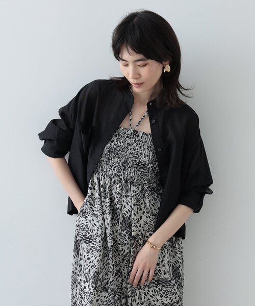 GALLEST（ギャレスト）の「◆ボヘミアンプリントサロペット（サロペット/オーバーオール・レディース・ワイン系1/ブラック系4・38/36）」の4枚目の写真