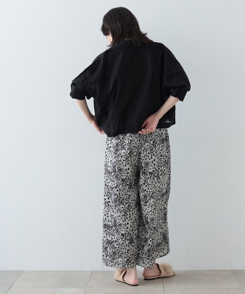 GALLEST（ギャレスト）の「◆ボヘミアンプリントサロペット（サロペット/オーバーオール・レディース・ワイン系1/ブラック系4・38/36）」の6枚目の写真