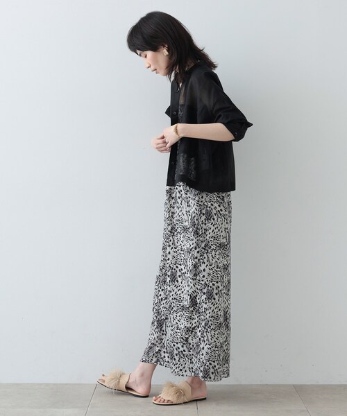 GALLEST（ギャレスト）の「◆ボヘミアンプリントサロペット（サロペット/オーバーオール・レディース・ワイン系1/ブラック系4・38/36）」の7枚目の写真