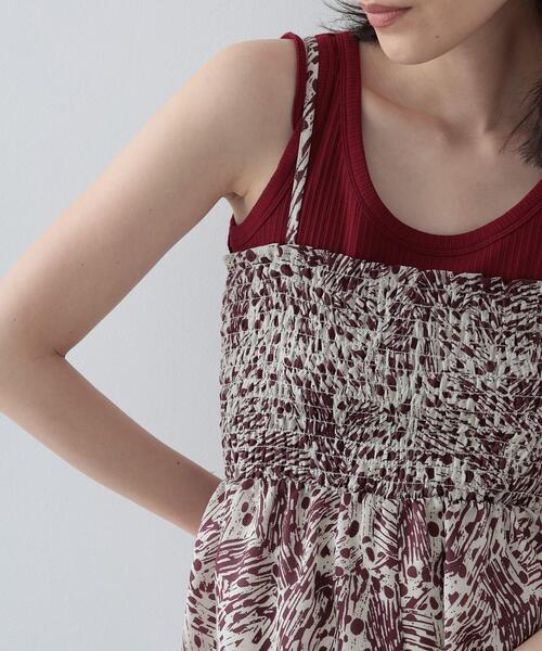 GALLEST（ギャレスト）の「◆ボヘミアンプリントサロペット（サロペット/オーバーオール・レディース・ワイン系1/ブラック系4・38/36）」の8枚目の写真