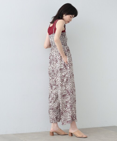 GALLEST（ギャレスト）の「◆ボヘミアンプリントサロペット（サロペット/オーバーオール・レディース・ワイン系1/ブラック系4・38/36）」の12枚目の写真