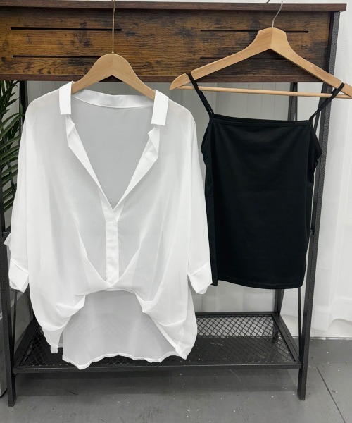 【専用】 DOORS ユーティリティコート リネンブラウス 2点セット ボウタイタックブラウス／7分袖／ウォッシャブル／ジョーゼット