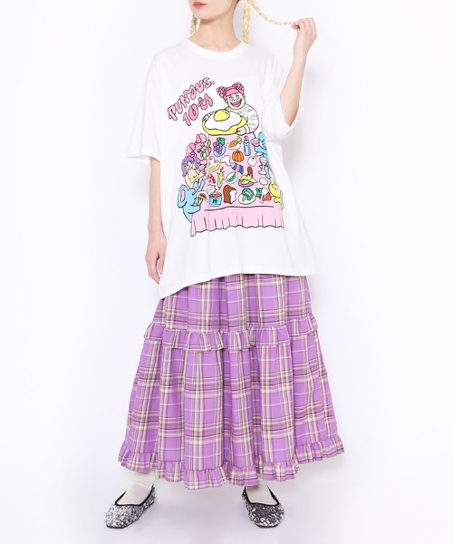 PUNYUS(プニュズ)の「PUNYUS famiiyビッグTシャツ(Tシャツ/カットソー・レディース・ブラック/ホワイト・3/4)」の16枚目の写真