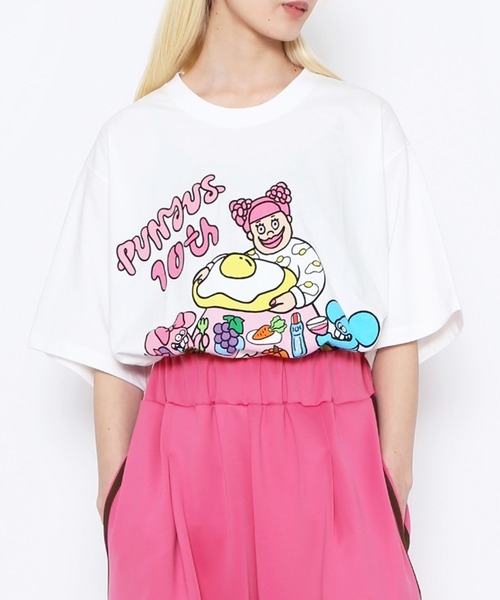 PUNYUS(プニュズ)の「PUNYUS famiiyビッグTシャツ(Tシャツ/カットソー・レディース・ブラック/ホワイト・3/4)」の19枚目の写真