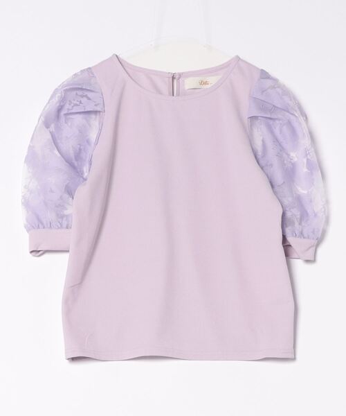 セール】オパール袖切替鹿の子トップス（Tシャツ/カットソー