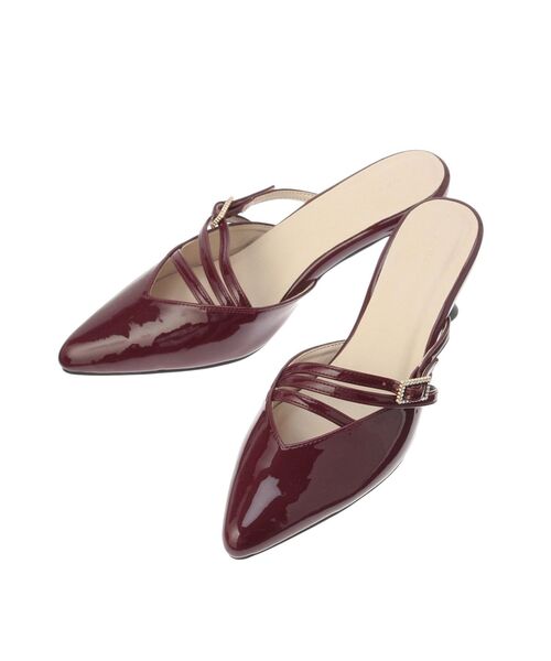 MERCURYDUO（マーキュリーデュオ）の「ポインテッドストラップミュール（パンプス・レディース・ボルドー/その他1/ベージュ/ブラック・38/36）」の5枚目の写真