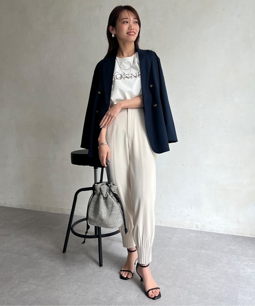 Chez toi(シェトワ)の「接触冷感ラグランスリーブロゴプルオーバー(Tシャツ/カットソー・レディース・ブラック/オフホワイト/イエロー・FREE)」の18枚目の写真