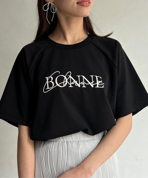 Chez toi(シェトワ)の「接触冷感ラグランスリーブロゴプルオーバー(Tシャツ/カットソー・レディース・ブラック/オフホワイト/イエロー・FREE)」の20枚目の写真