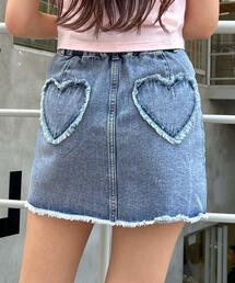 INGNI | 裾カットオフデニムマイクロミニスカート(デニムスカート)