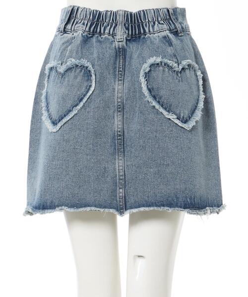 INGNI（イング）の「裾カットオフデニムマイクロミニスカート（デニムスカート・レディース・ライトグレー/ブルー系その他3・FREE）」の5枚目の写真