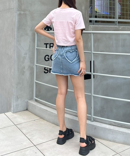 INGNI（イング）の「裾カットオフデニムマイクロミニスカート（デニムスカート・レディース・ライトグレー/ブルー系その他3・FREE）」の18枚目の写真