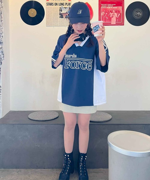 frunco（フランコ）の「ナイロンビッグロゴTシャツ（Tシャツ/カットソー・レディース・ホワイト/ブラック/ネイビー・FREE）」の17枚目の写真