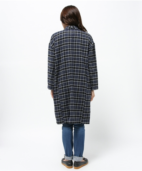 CIAOPANIC TYPY(チャオパニックティピー)の「チェックシャツガウン(シャツ/ブラウス・レディース・レッド/グリーン/グレー/ネイビー・FREE)」の13枚目の写真