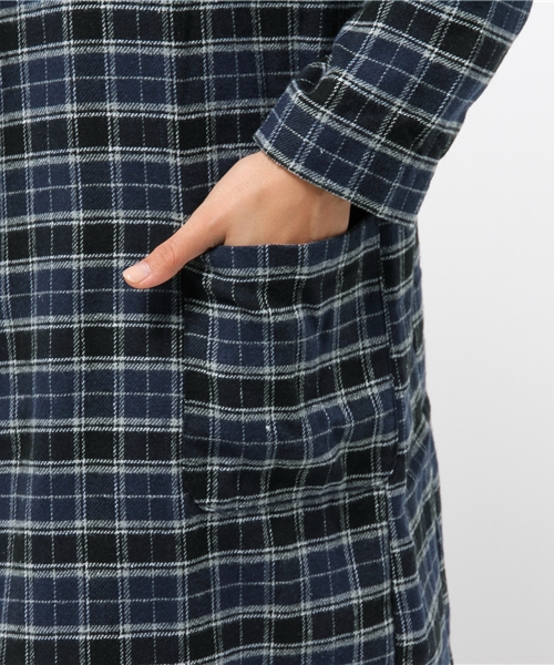 CIAOPANIC TYPY(チャオパニックティピー)の「チェックシャツガウン(シャツ/ブラウス・レディース・レッド/グリーン/グレー/ネイビー・FREE)」の16枚目の写真