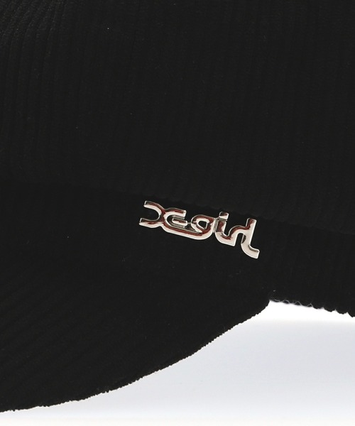 X-girl（エックスガール）の「NEWSBOY CAP（キャスケット・レディース・ブラック/ホワイト・ONE SIZE）」の14枚目の写真