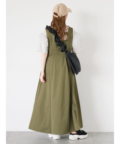 ehka sopo（エヘカソポ）の「袖フリルチュールカットソー（Tシャツ/カットソー・レディース・オフホワイト/ブラック/ピンク・F）」の9枚目の写真