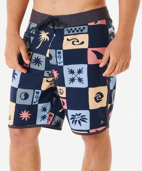 【セール】【RIPCURL/リップカール】MIRAGE OWEN SWC 耐水撥水加工総柄プリントクイックドライスイムボードショーツ【水着】（水着）｜RIP CURL（リップカール）
