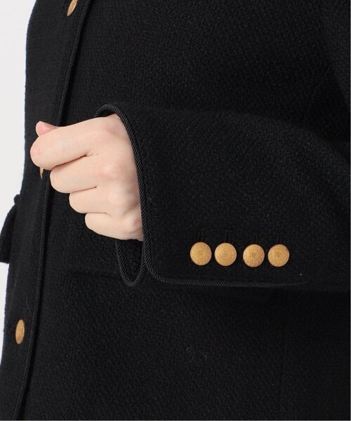 セール】ノーカラーツイードジャケット（ノーカラージャケット