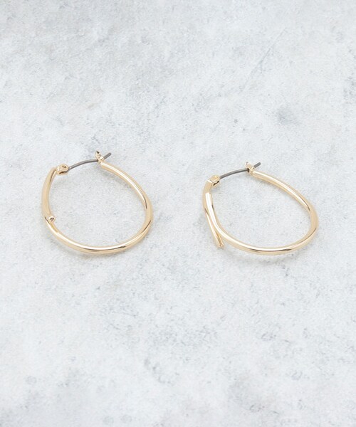 OPAQUE.CLIP(オペークドットクリップ)の「クロスフープフックピアス(ピアス(両耳用)・レディース・ゴールド/シルバー・00)」の3枚目の写真