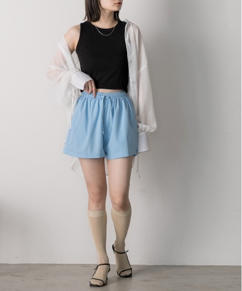 ad thie(アドティエ)の「ドローストリング ショートパンツ(その他パンツ・レディース・ライトブルー/ブラック・FREE)」の17枚目の写真