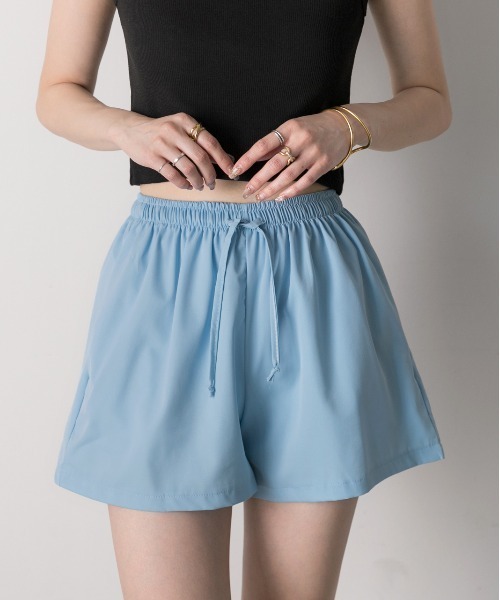 ad thie(アドティエ)の「ドローストリング ショートパンツ(その他パンツ・レディース・ライトブルー/ブラック・FREE)」の16枚目の写真