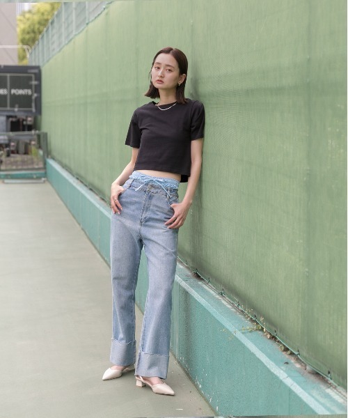 ad thie(アドティエ)の「ドローストリング ショートパンツ(その他パンツ・レディース・ライトブルー/ブラック・FREE)」の11枚目の写真