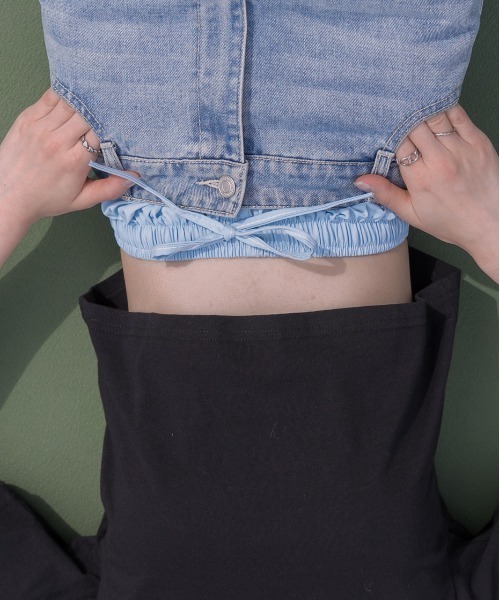 ad thie(アドティエ)の「ドローストリング ショートパンツ(その他パンツ・レディース・ライトブルー/ブラック・FREE)」の8枚目の写真