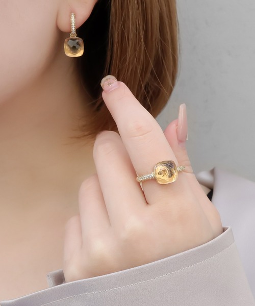 blackdia ocean（ブラックダイヤオーシャン）の「blackdia ocean ジルコニアクォーツリング（リング・レディース・ローズ/クリア/シャンパン/ブルー系その他2/ブルー系その他/パープル系その他/レッド系その他/グリーン系その他/ブラック/エメラルド/ライトグリーン系・15号/18号/13号/11号）」の13枚目の写真