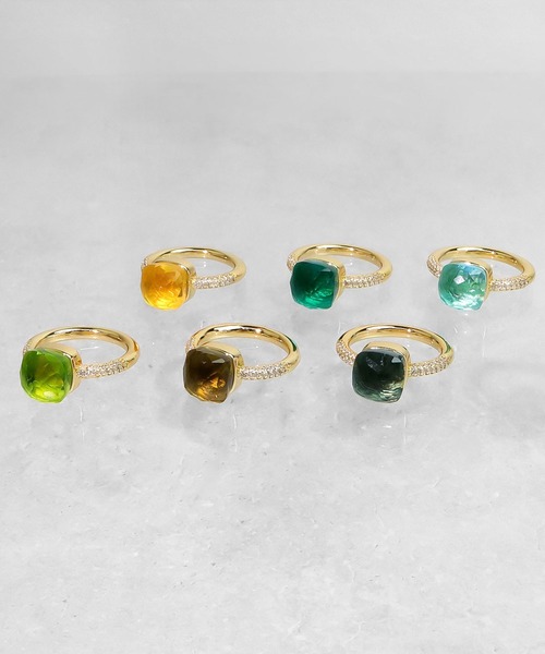 blackdia ocean（ブラックダイヤオーシャン）の「blackdia ocean ジルコニアクォーツリング（リング・レディース・ローズ/クリア/シャンパン/ブルー系その他2/ブルー系その他/パープル系その他/レッド系その他/グリーン系その他/ブラック/エメラルド/ライトグリーン系・15号/18号/13号/11号）」の17枚目の写真