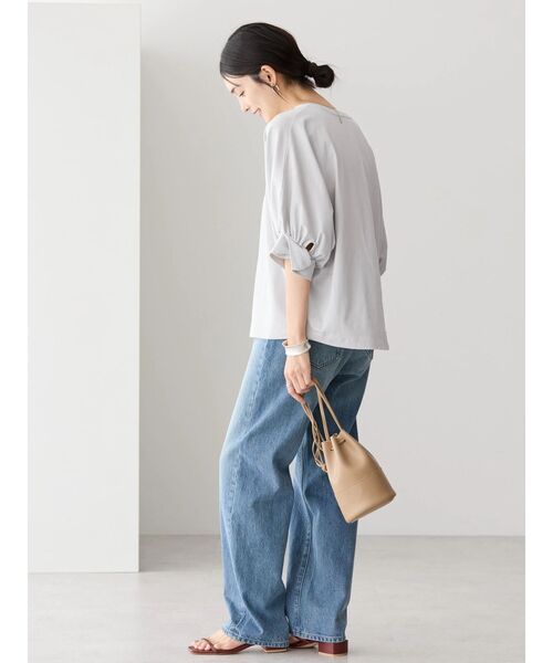 セール】接触冷感5分袖ドルマンカットプルオーバー（Tシャツ