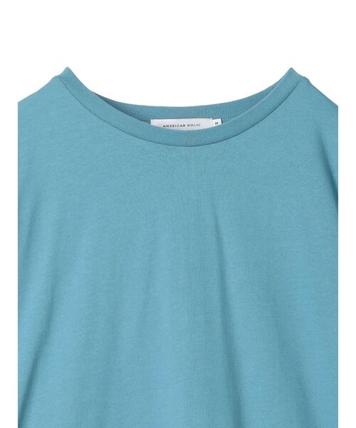 AMERICAN HOLIC（アメリカンホリック）の「接触冷感5分袖ドルマンカットプルオーバー（Tシャツ/カットソー・レディース・ピンク/サックスブルー/チャコールグレー/ライトグレー・L/M）」の12枚目の写真