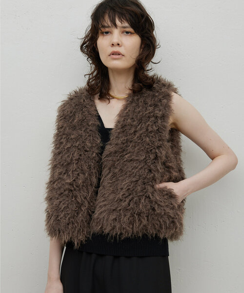 GALLARDAGALANTE ガリャルダガランテ　フェイクファーベスト ジレ ガリャルダガランテ GALLARDAGALANTE フェイクファーベスト