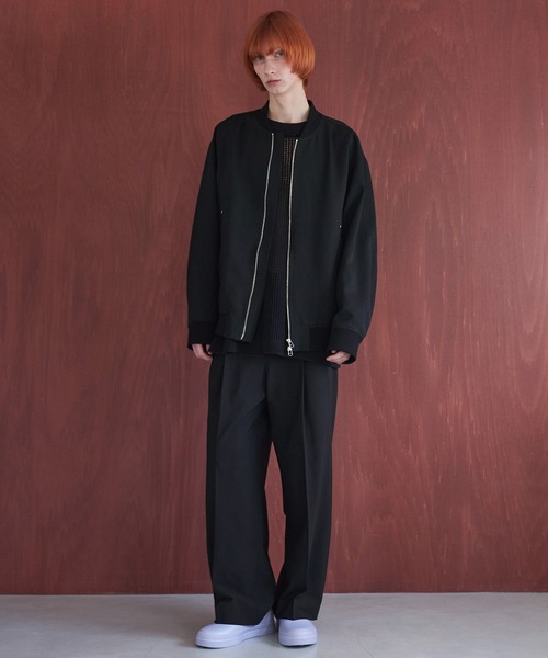 ウールギャバボンバージャケット（ブルゾン）｜STERNBERG