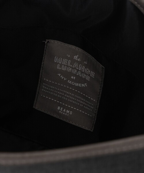 BEAMS HEART（ビームスハート）の「【ユニセックス】ポリエステル 杢素材 コンビ ミニ メッセンジャーバッグ（ショルダーバッグ・メンズ・チャコールグレー/ブラック・ONE SIZE）」の21枚目の写真