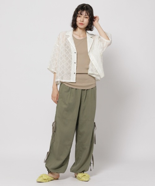 niko and...(ニコアンド)の「シアージャガードシャツ(シャツ/ブラウス・レディース・ブルー/ホワイト/ブラック・FREE)」の9枚目の写真