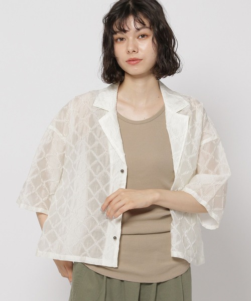 niko and...(ニコアンド)の「シアージャガードシャツ(シャツ/ブラウス・レディース・ブルー/ホワイト/ブラック・FREE)」の11枚目の写真