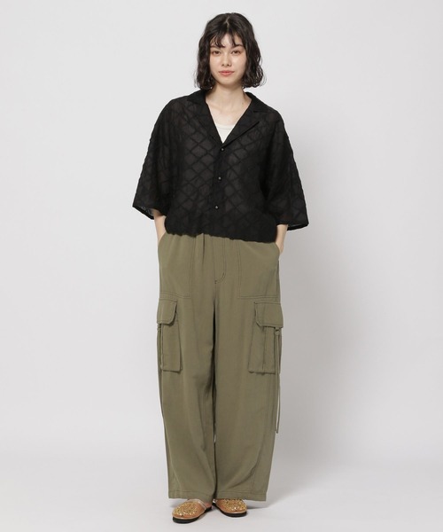 niko and...(ニコアンド)の「シアージャガードシャツ(シャツ/ブラウス・レディース・ブルー/ホワイト/ブラック・FREE)」の12枚目の写真