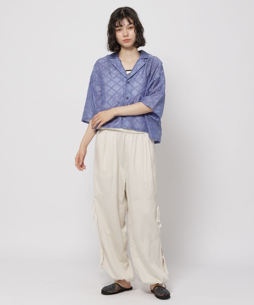 niko and...(ニコアンド)の「シアージャガードシャツ(シャツ/ブラウス・レディース・ブルー/ホワイト/ブラック・FREE)」の14枚目の写真