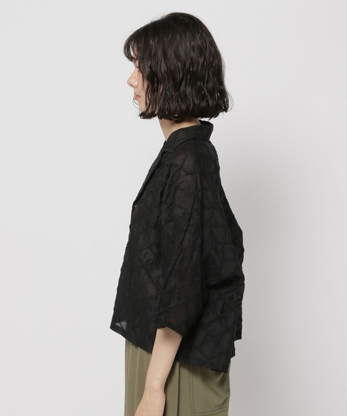 niko and...(ニコアンド)の「シアージャガードシャツ(シャツ/ブラウス・レディース・ブルー/ホワイト/ブラック・FREE)」の17枚目の写真