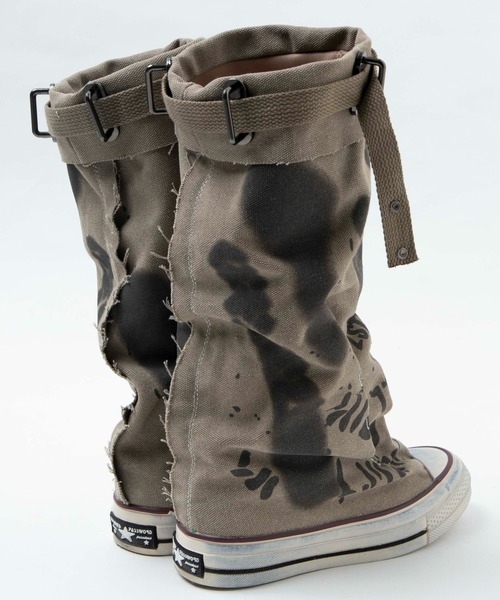 Figments（フィグメンツ）の「キャンバスブーツ（ブーツ・レディース・カーキ/ブラック・MEDIUM/SMALL）」の12枚目の写真