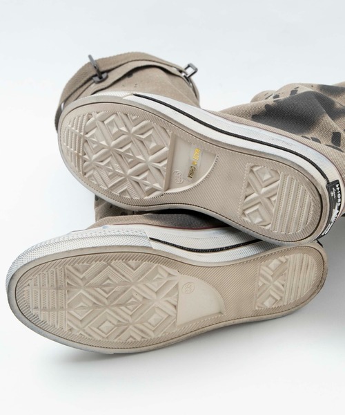 Figments（フィグメンツ）の「キャンバスブーツ（ブーツ・レディース・カーキ/ブラック・MEDIUM/SMALL）」の5枚目の写真