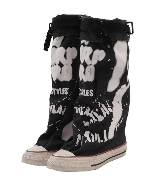 Figments（フィグメンツ）の「キャンバスブーツ（ブーツ・レディース・カーキ/ブラック・MEDIUM/SMALL）」の4枚目の写真