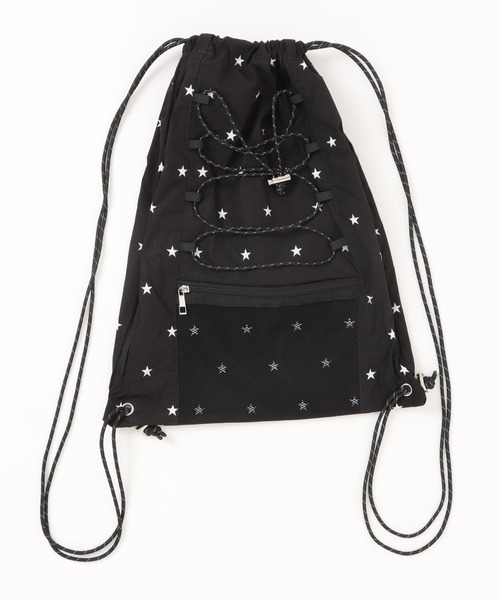 WISH FOR EVER(ウィッシュフォーエバー)の「ASSORT DRAW CORD KNAPSACK/アソートドローコードナップサック(バックパック/リュック・メンズ・ブラック/ライトブルー/グレー/ブルー/シルバー/イエロー/ブラウン/カーキ/イエロー系その他/イエロー系その他2/ダークブラウン/レッド/ダークブルー/パープル/グレー系その他/ピンク系その他/ブラック系その他/ブルー系その他/グレー系その他2/ブルー系その他2/マルチ/オレンジ/ライトグリーン/ボルドー/ピンク/ネイビー系/レッド系/ブラウン系/ブラウン系その他/ブルー系/ブラック系/ブラック×ホワイト・FREE)」の3枚目の写真