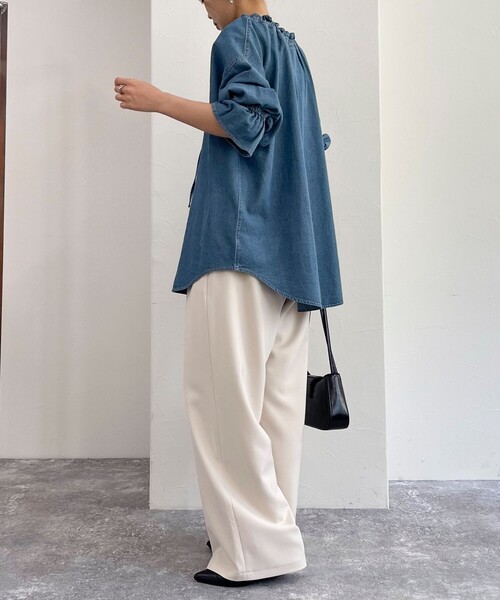 デニム ブラウス スカート ツーピース フレディ エミュ trim_ofnls_item7e6fca90635811e